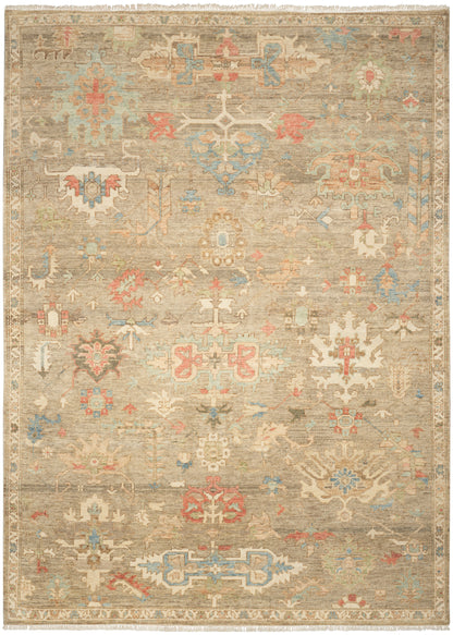 Nourison Home Heritage Vine HTV04 Charcoal Traditional Hand Knotted Rug