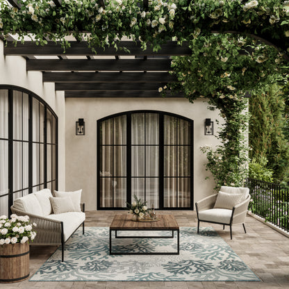 Nourison Home Garden Oasis  Blue  Contemporary