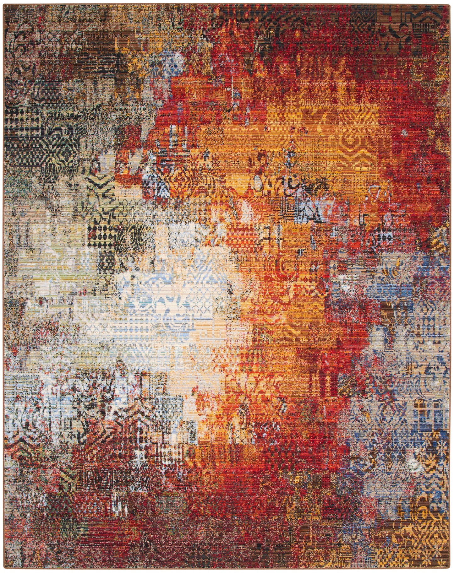 Nourison Home Chroma CRM03 Ember Glow Contemporary Loom-woven Rug