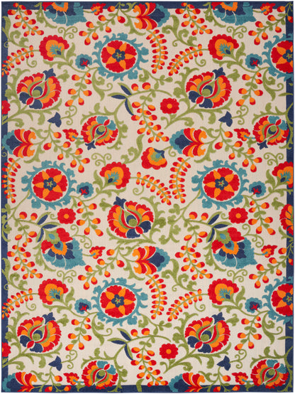 Nourison Home Aloha ALH17 Multicolor Contemporary Power-loomed Rugs