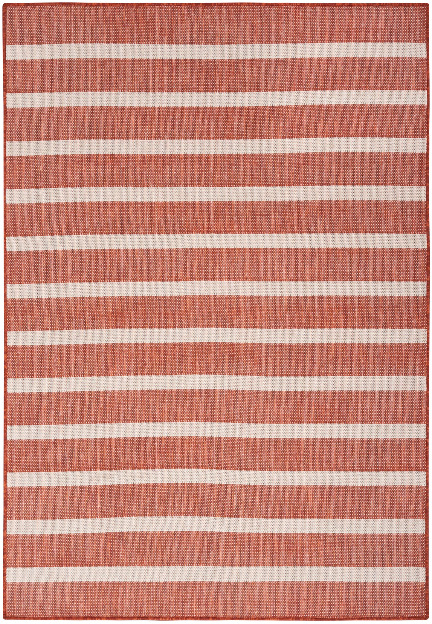 Nourison Home Positano POS03 Terracotta Ivory Contemporary Power-loomed Rug