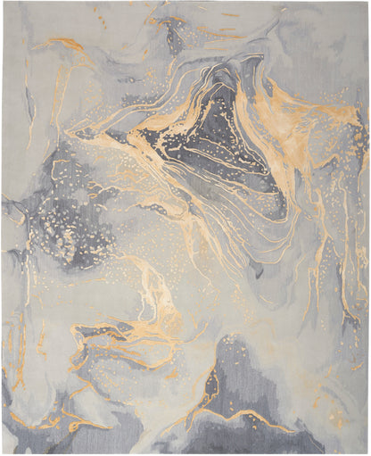 Nourison Home Prismatic PRS28 Grey Gold Contemporary Hand Tufted Rug