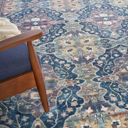Nourison Home Ankara Global  Navy Multicolor  Transitional