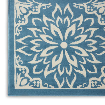 Nourison Home Jubilant  Ivory Blue  Transitional
