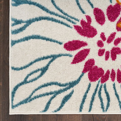 Nourison Home Passion  Ivory Multicolor  Contemporary