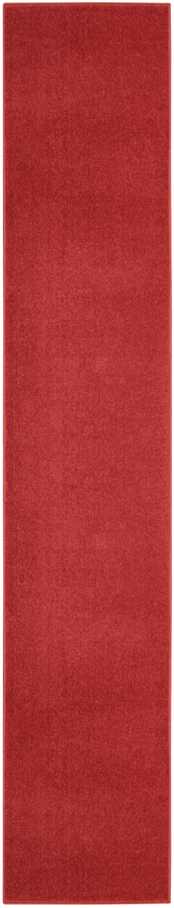 Nourison Home Nourison Essentials NRE01 Brick Red Contemporary Power-loomed Rug