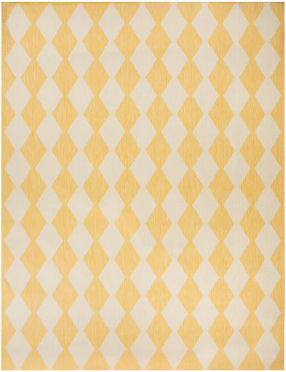 Nourison Home Positano POS04 Yellow Contemporary Power-loomed Rug