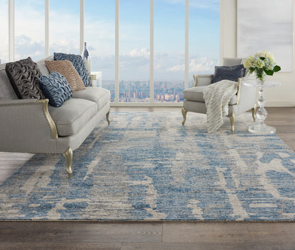 Nourison Home Ellora  Blue  Contemporary