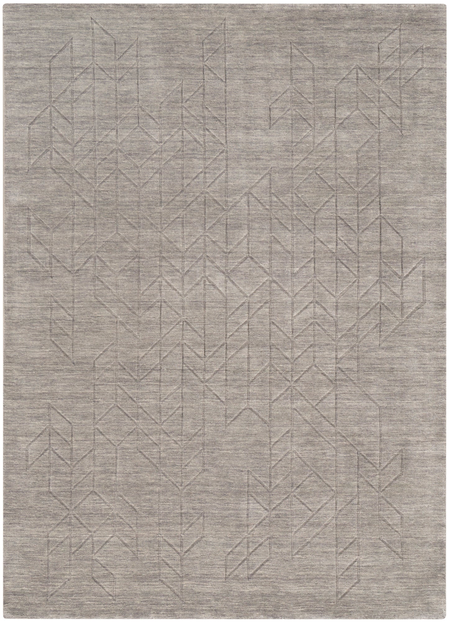 Nourison Home Alessia ALE01 Grey Contemporary Hand Knotted Rug