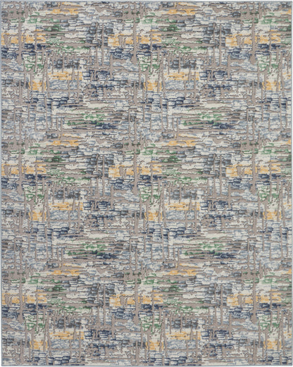 Nourison Home Urban Chic  Grey Multicolor  Contemporary