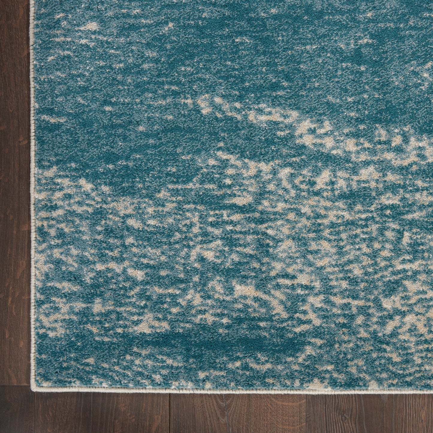 Nourison Home Maxell  Ivory Teal  Contemporary