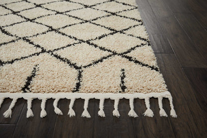 Nourison Home Moroccan Shag  Cream  Transitional