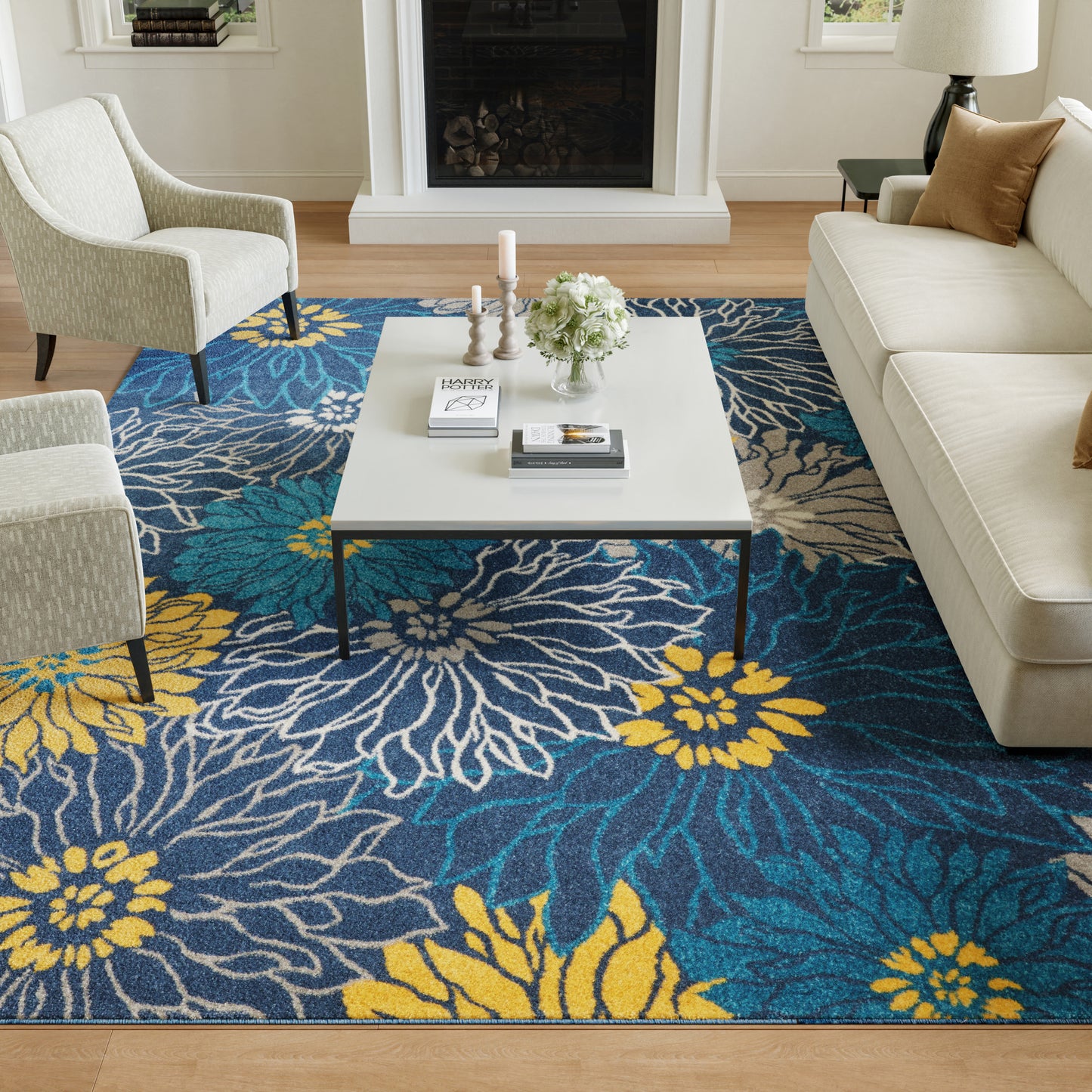 Nourison Home Passion  Blue  Contemporary