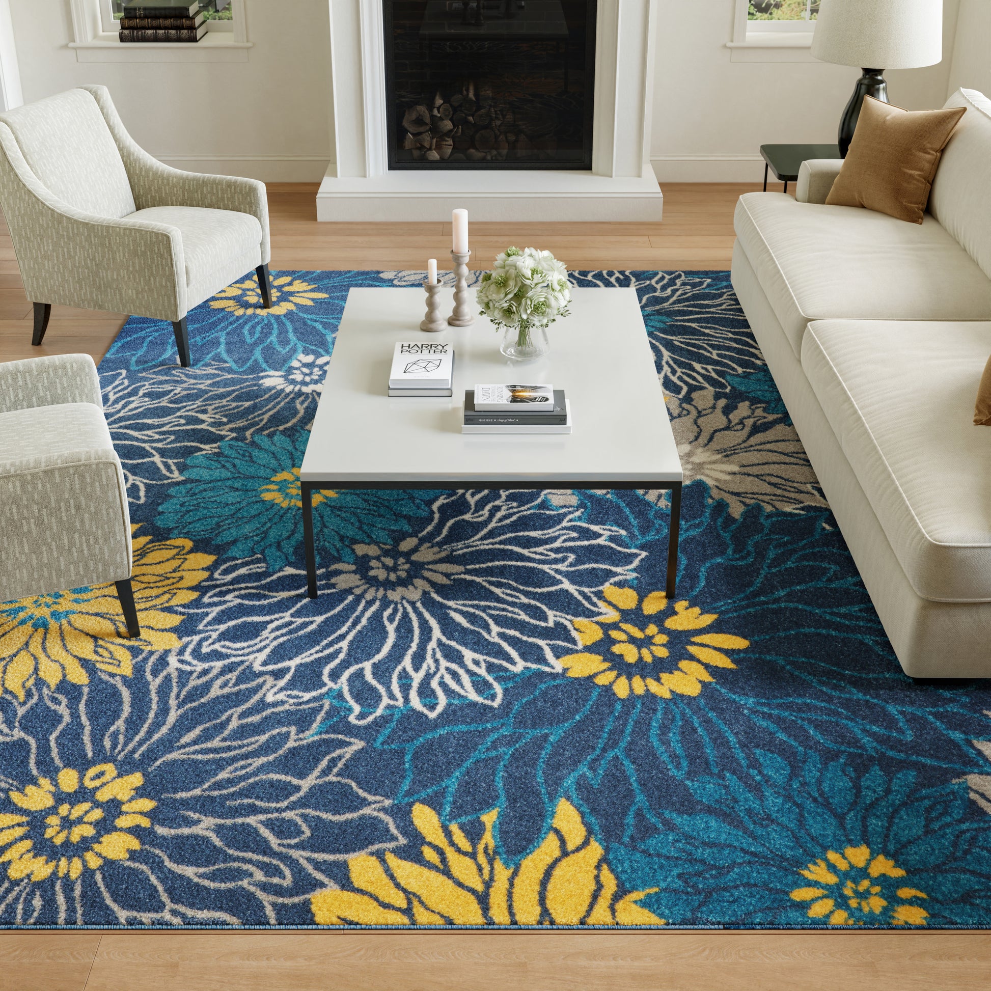 Nourison Home Passion  Blue  Contemporary