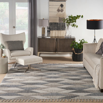 Nourison Home Paxton  Grey Charcoal  Contemporary