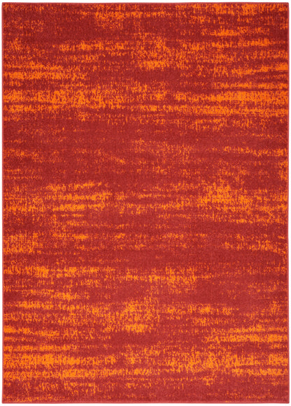 Nourison Home Nourison Essentials NRE03 Red Contemporary Power-loomed Rug