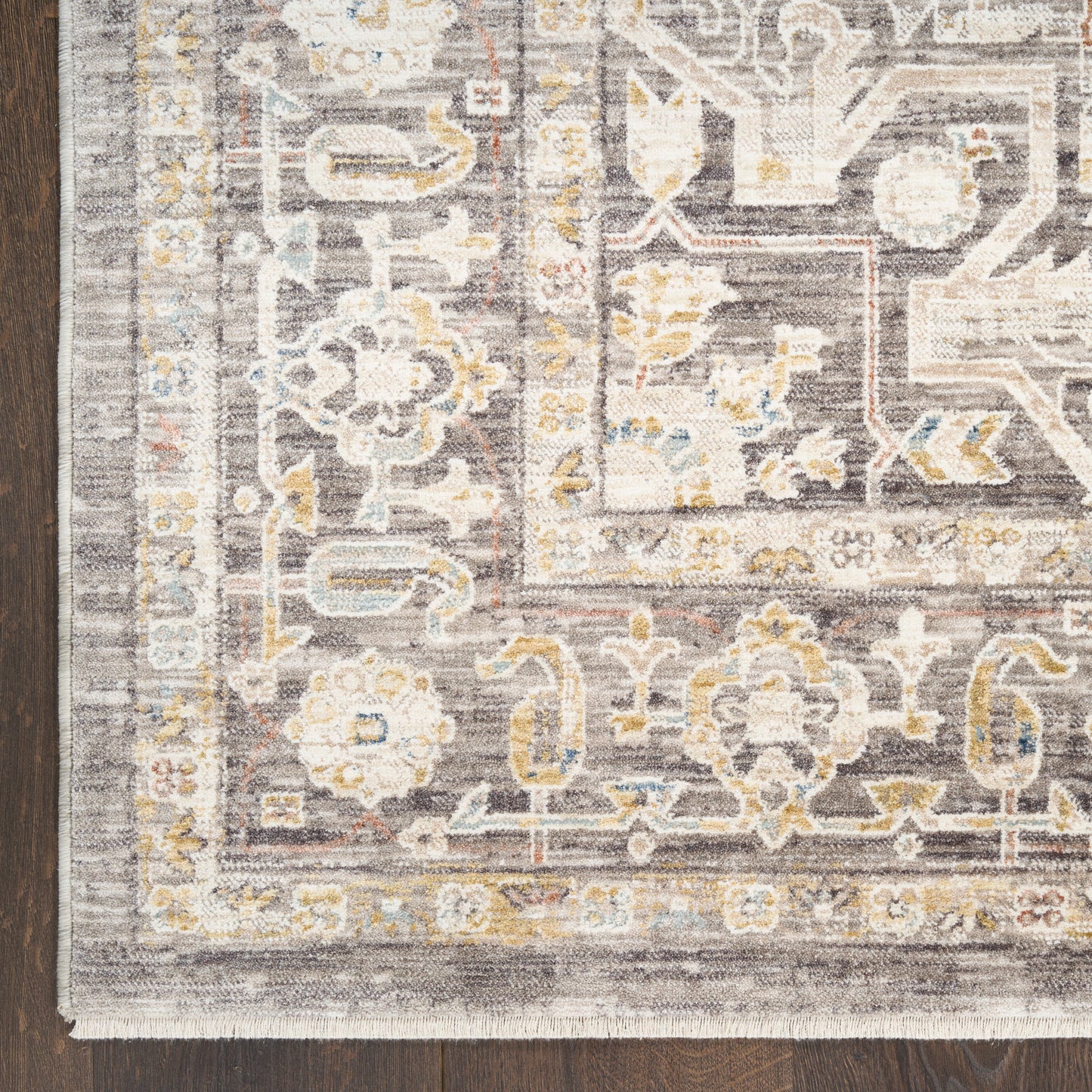 Nourison Home Antique Fusion  Ivory Charcoal  Traditional