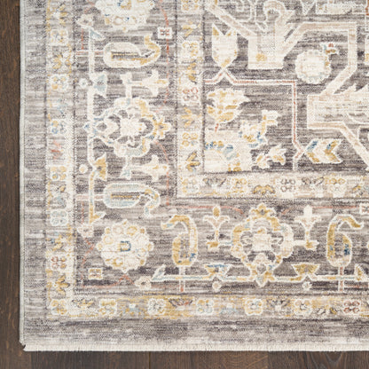 Nourison Home Antique Fusion  Ivory Charcoal  Traditional