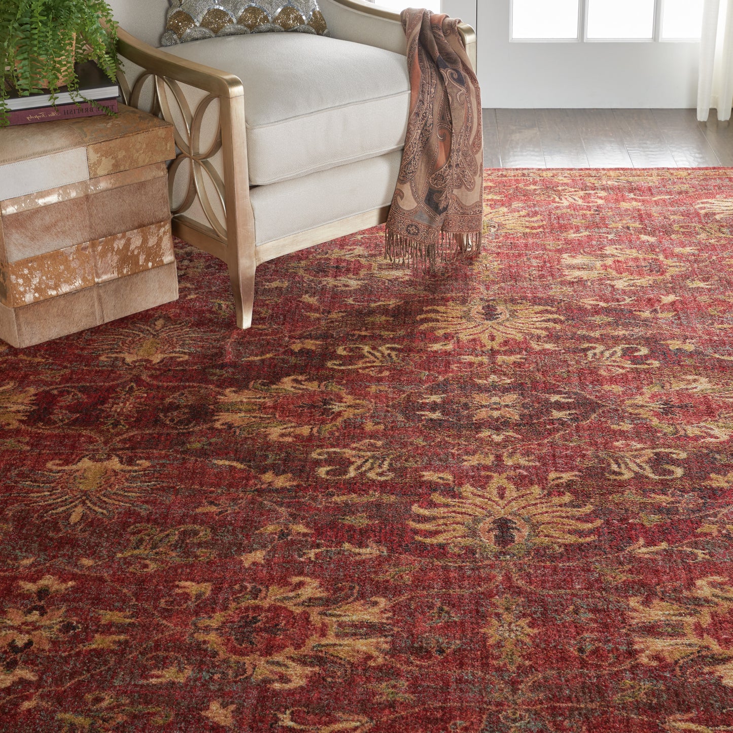 Nourison Home Jewel  Brick  Traditional