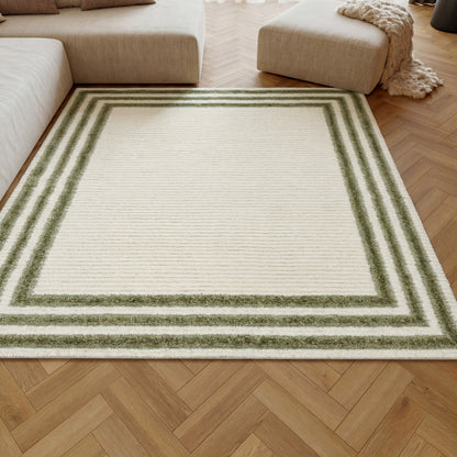 Nourison Home Pacific Shag  Ivory Green  Contemporary