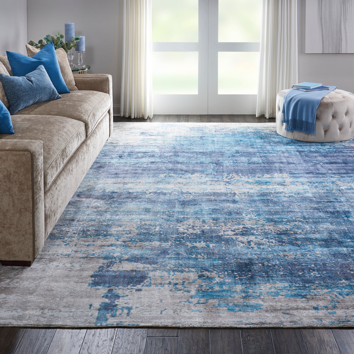 Nourison Home Safari Dreams  Teal  Contemporary