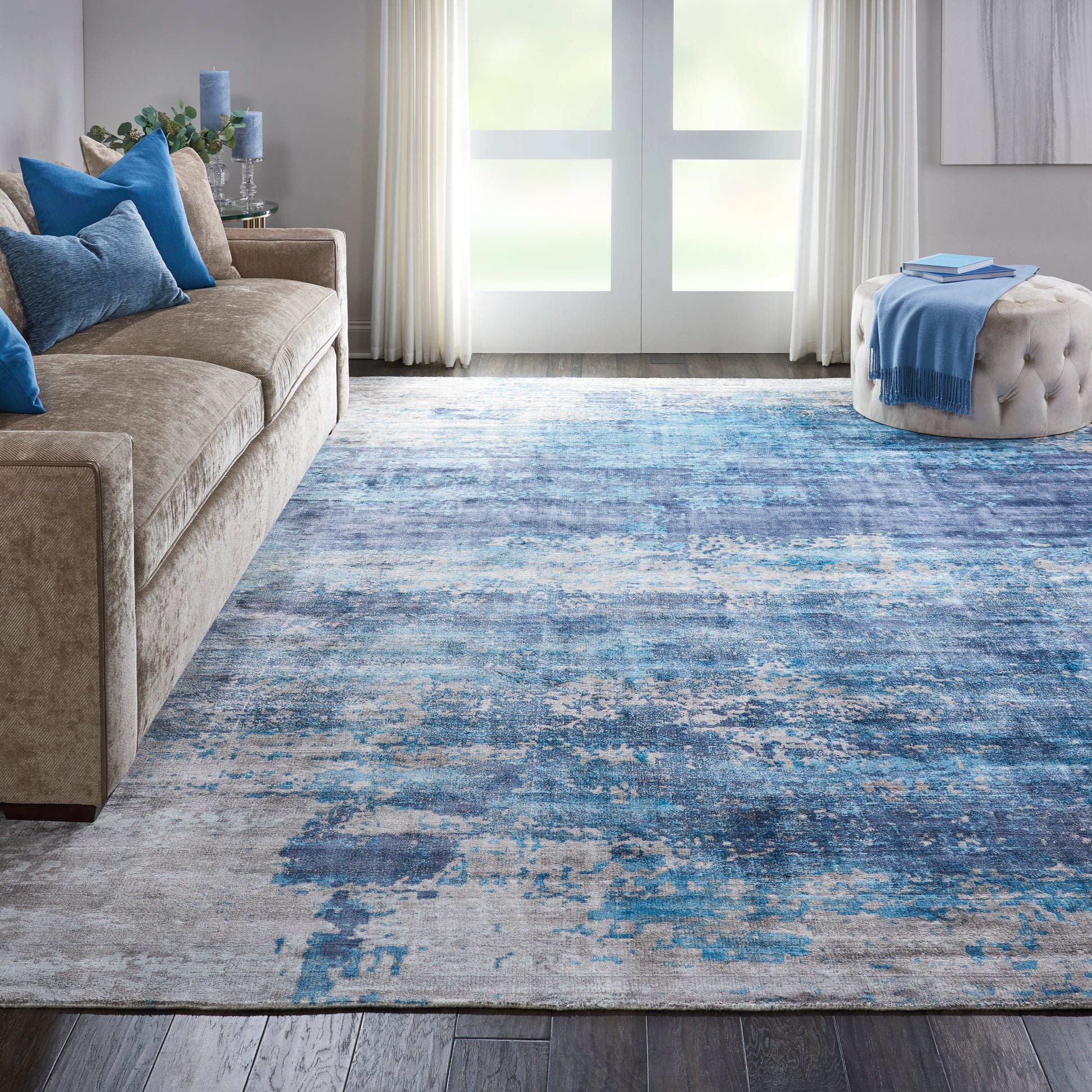 Nourison Home Safari Dreams  Teal  Contemporary