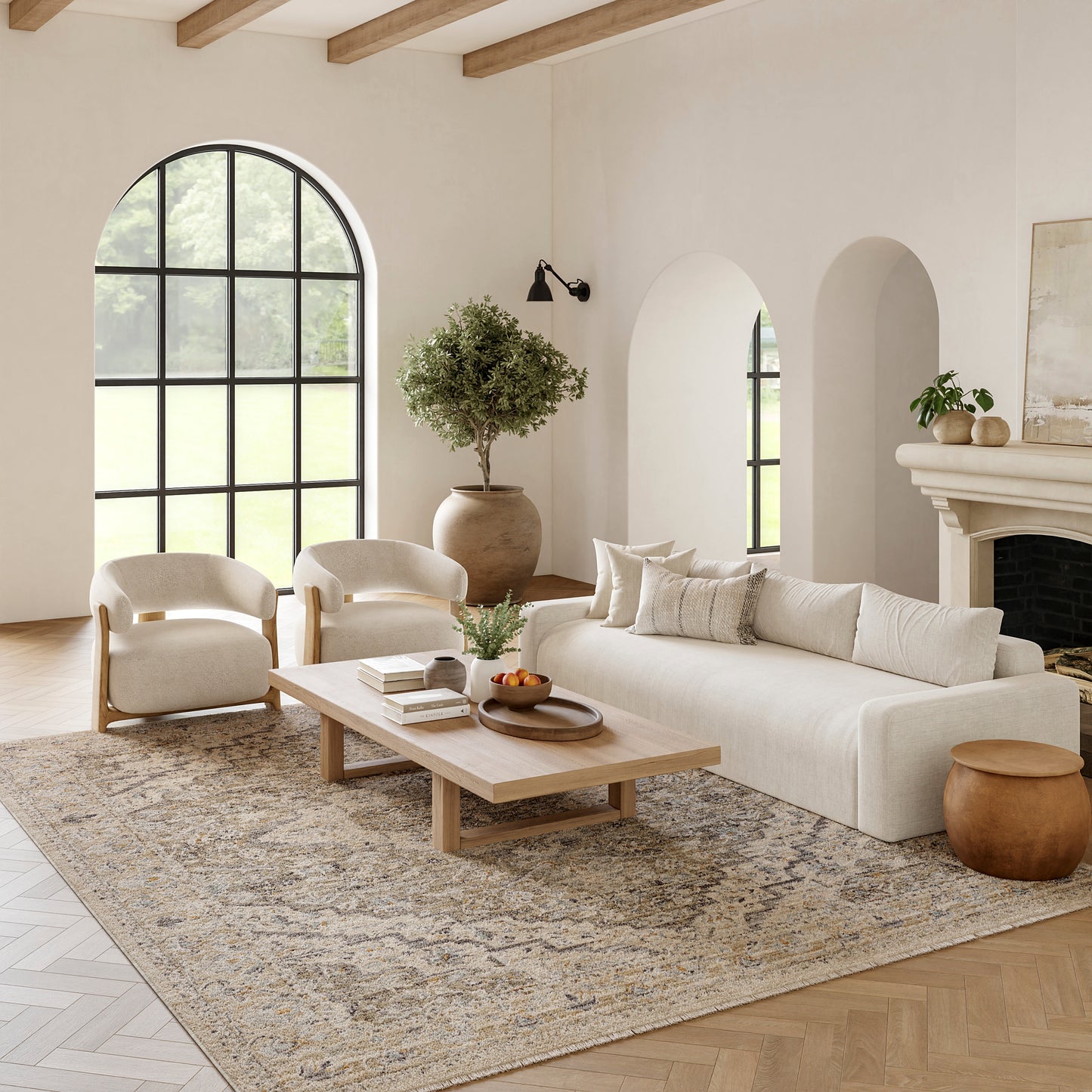 Nourison Home Lynx  Ivory Taupe  Transitional