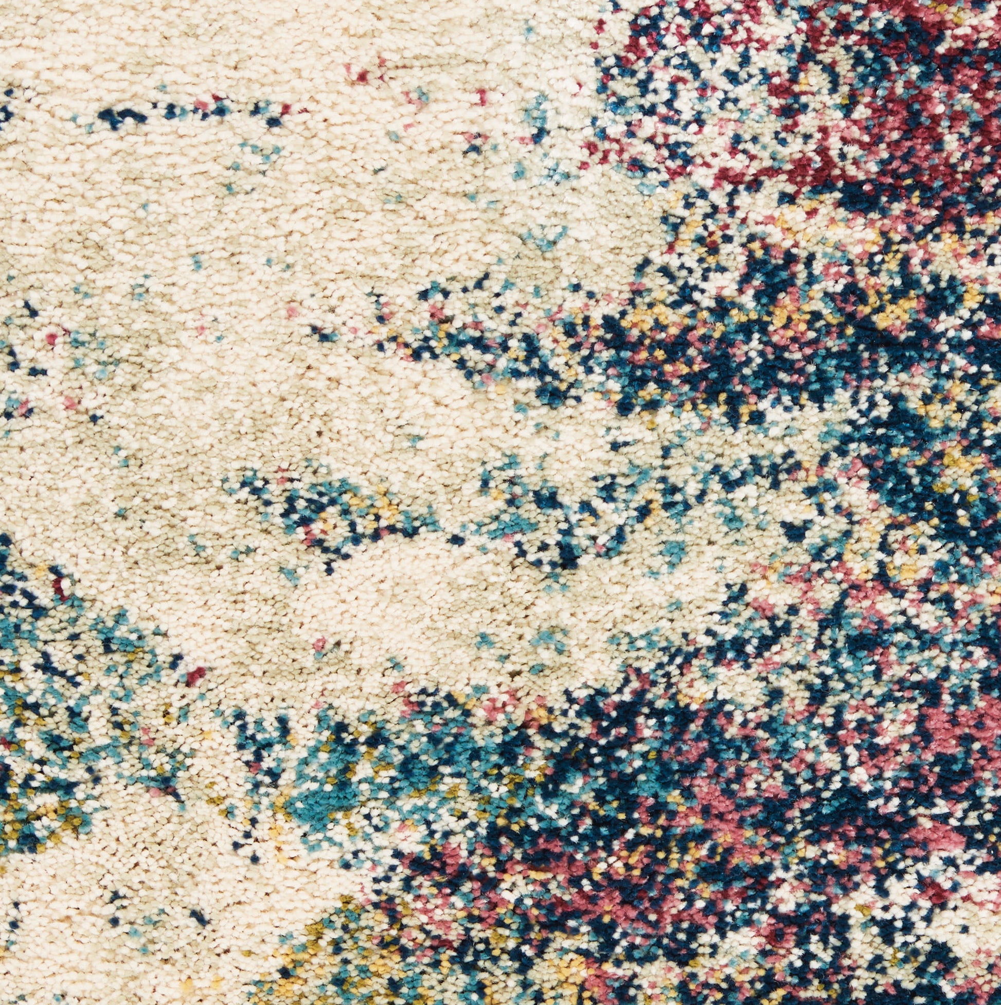 Nourison Home Fusion  Cream Multicolor  Contemporary