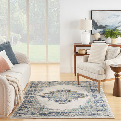 Nourison Home Passion  Ivory Grey Blue  Transitional