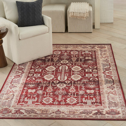 Nourison Home Vintage Home  Red  Traditional