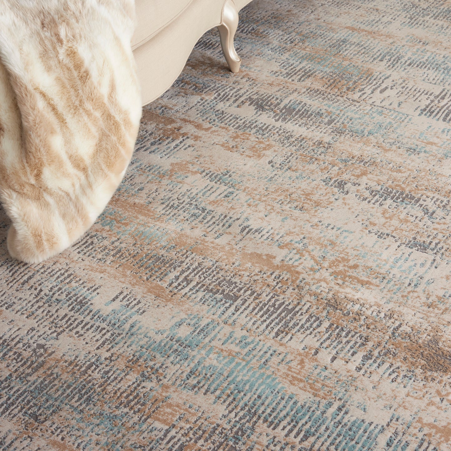 Michael Amini MA90 Uptown  Beige Aqua  Contemporary