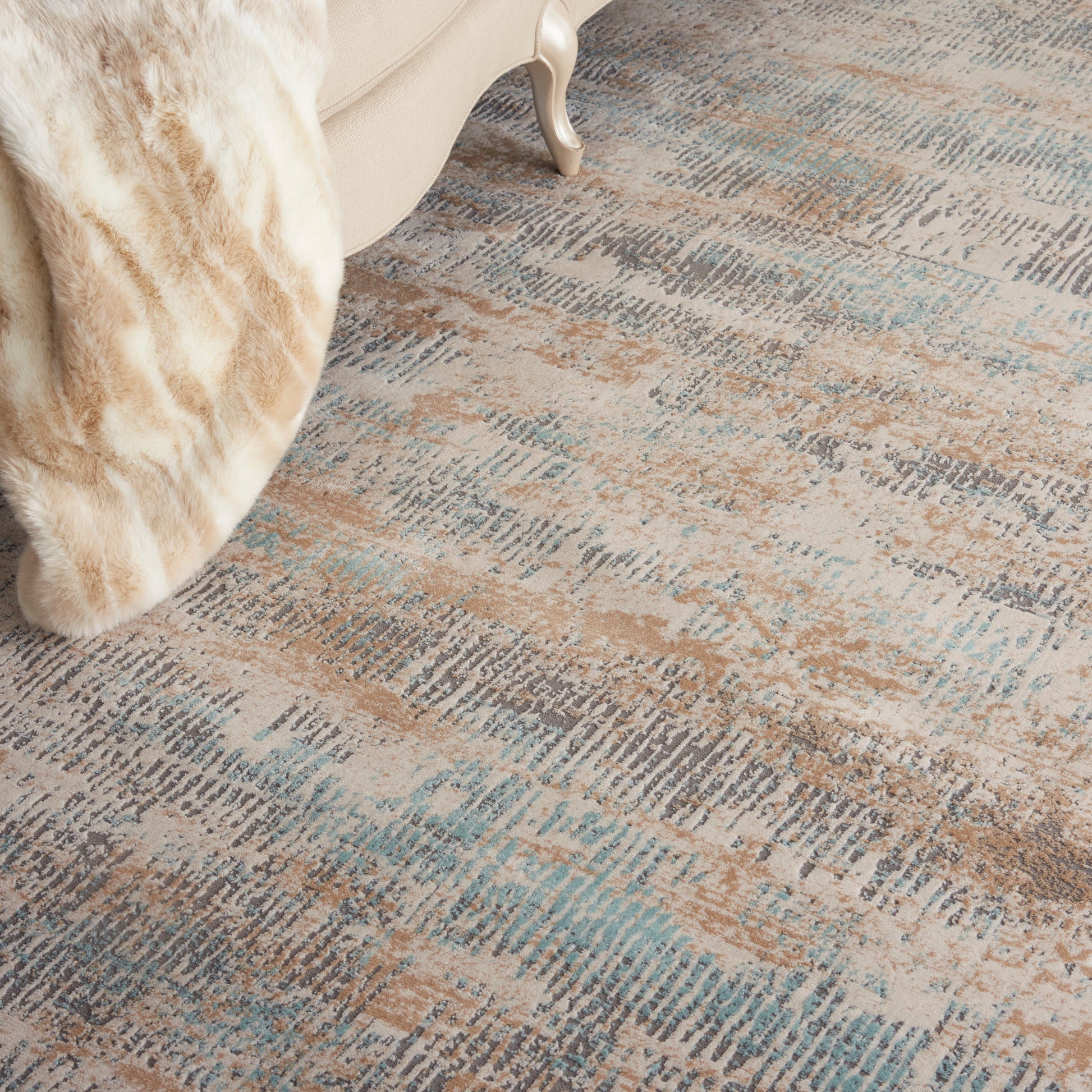 Michael Amini MA90 Uptown  Beige Aqua  Contemporary