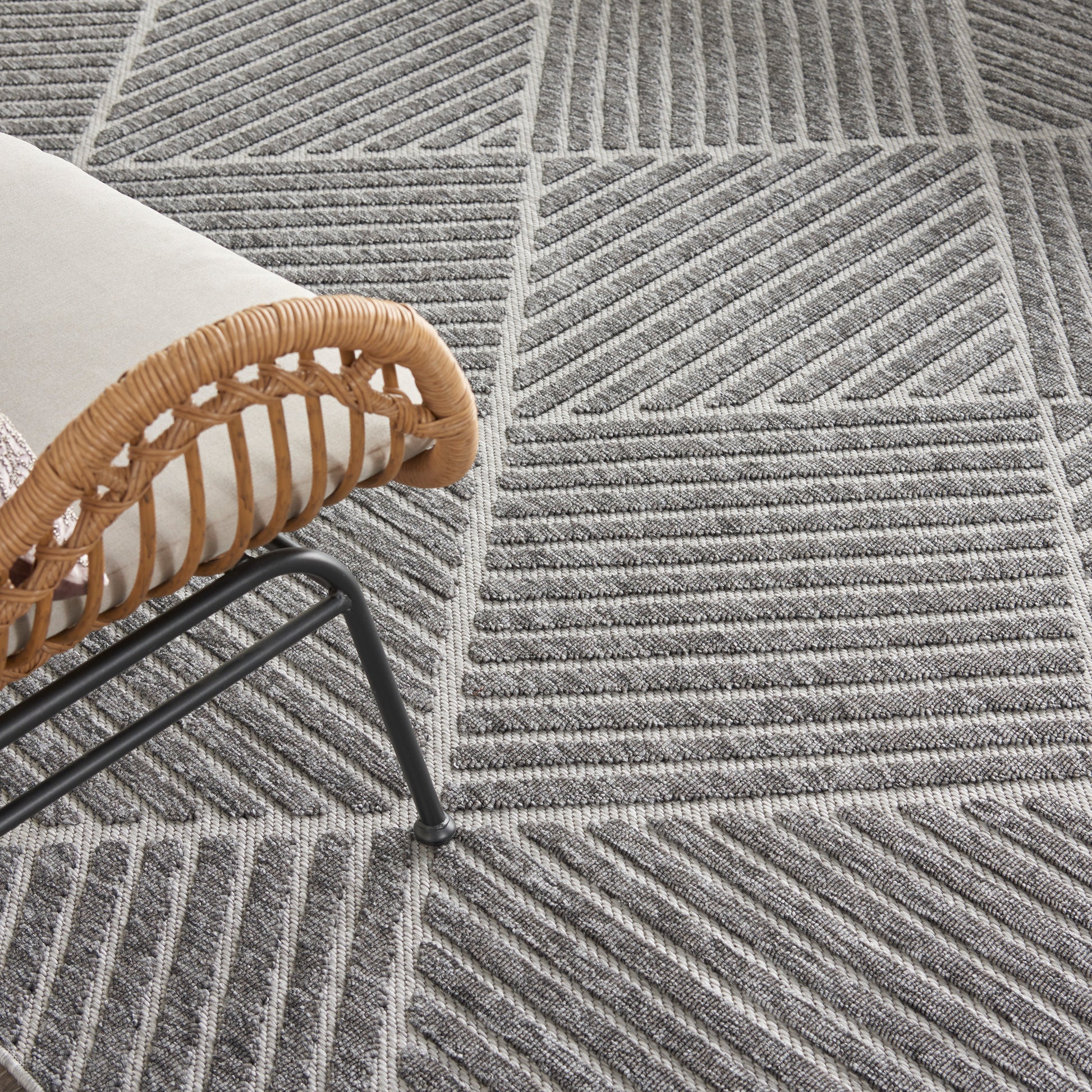 Nourison Home Cozumel  Dark Grey  Contemporary