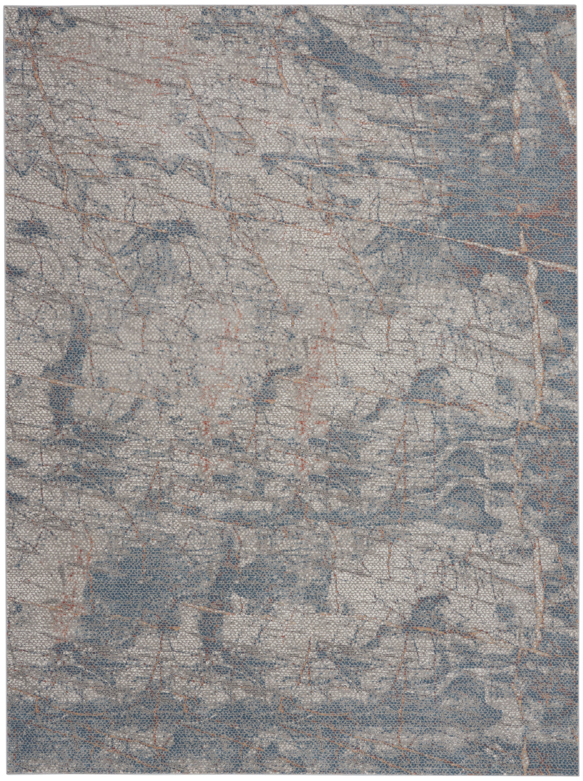 Nourison Home Rustic Textures  Light Grey Blue  Contemporary