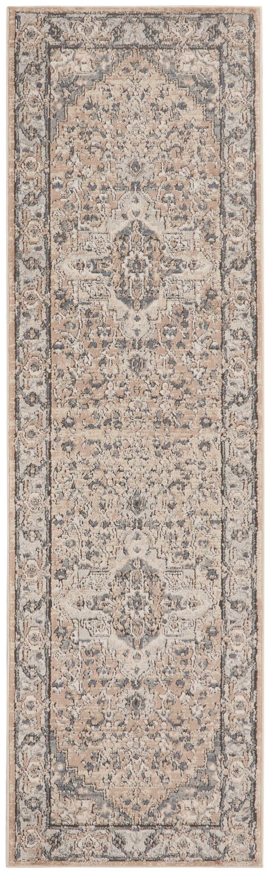 Nourison Home Quarry QUA05 Beige Grey Transitional Power-loomed Rugs