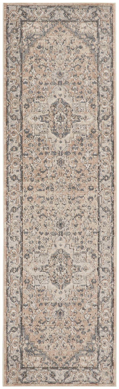 Nourison Home Quarry QUA05 Beige Grey Transitional Power-loomed Rugs