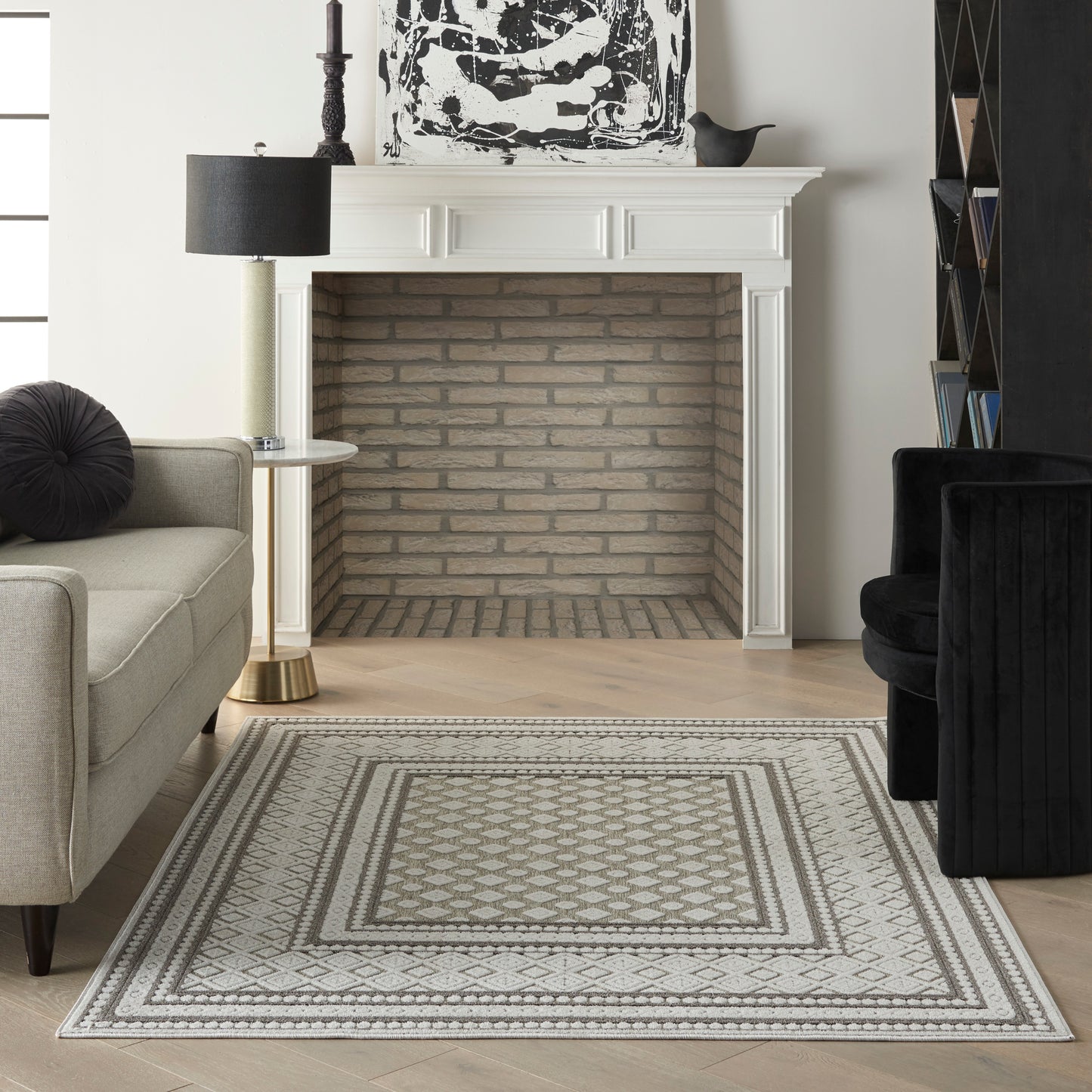 Nourison Home Key Largo  Light Grey  Transitional