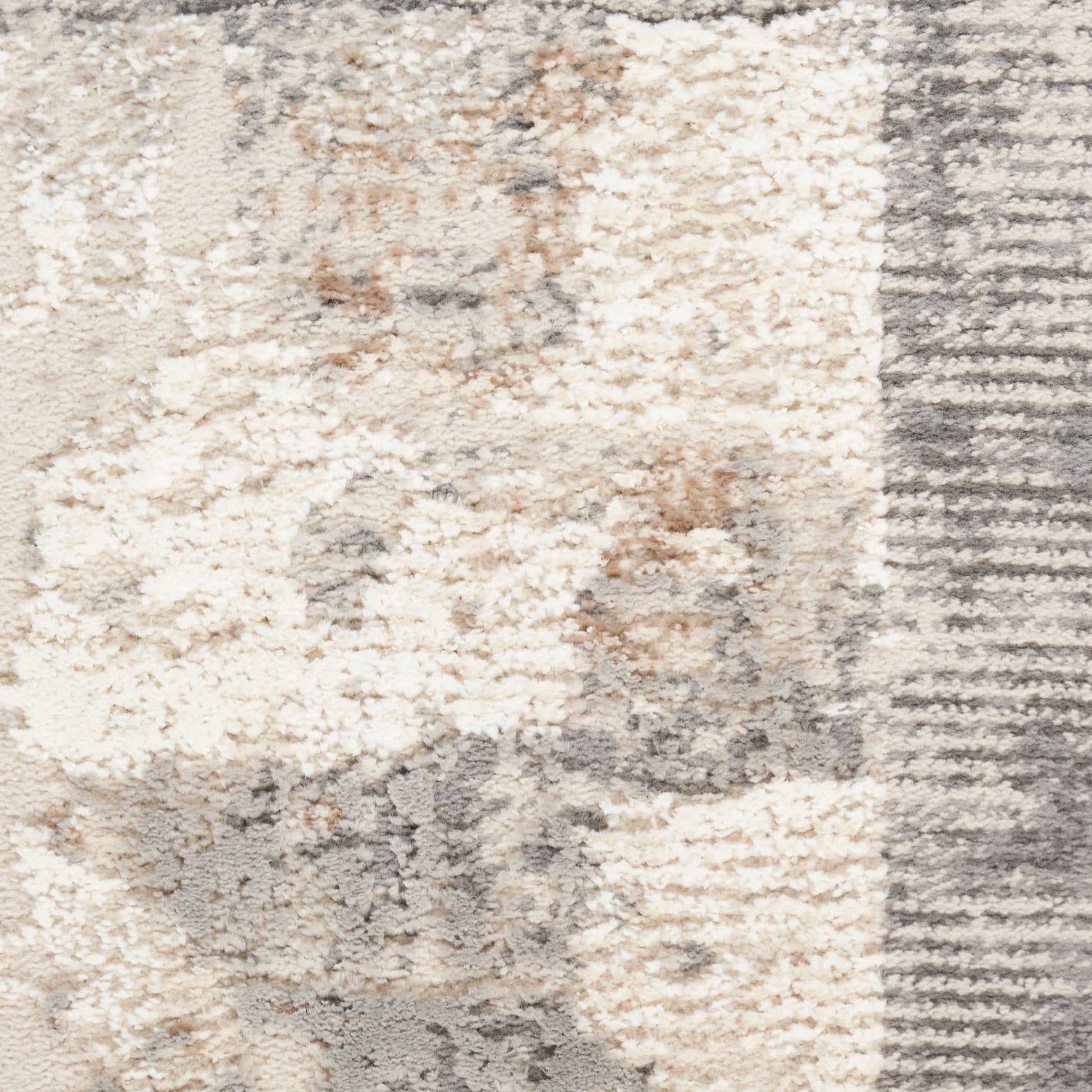Nourison Home Sustainable Trends  Ivory Multicolor  Contemporary