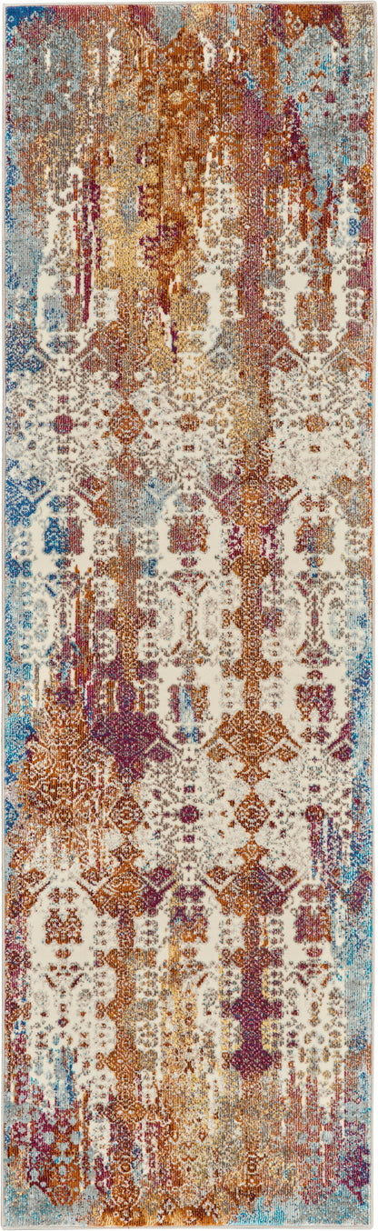 Nourison Home Radiant  Ivory Multicolor  Transitional