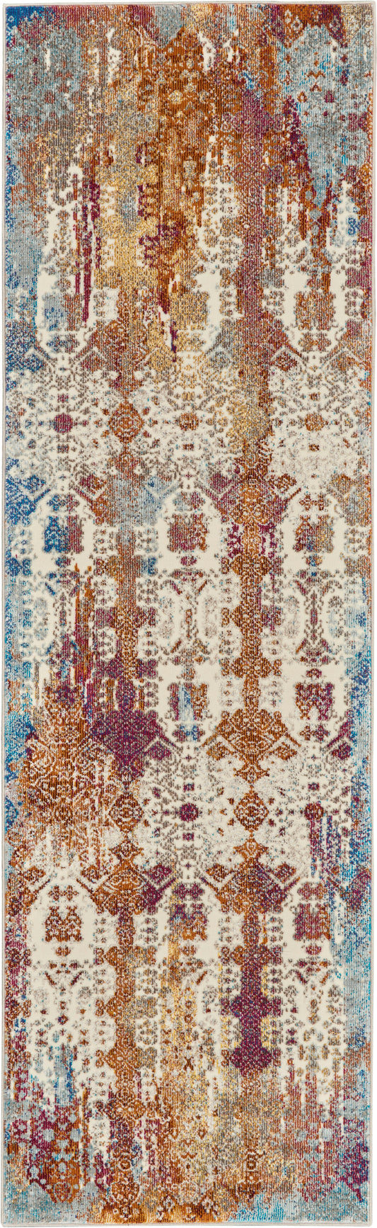 Nourison Home Radiant  Ivory Multicolor  Transitional