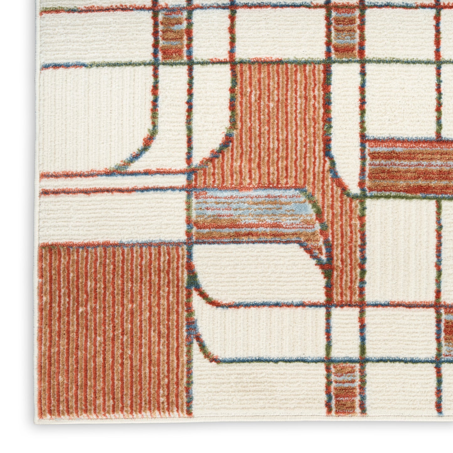 Nourison Home Nordic  Ivory Rust  Contemporary