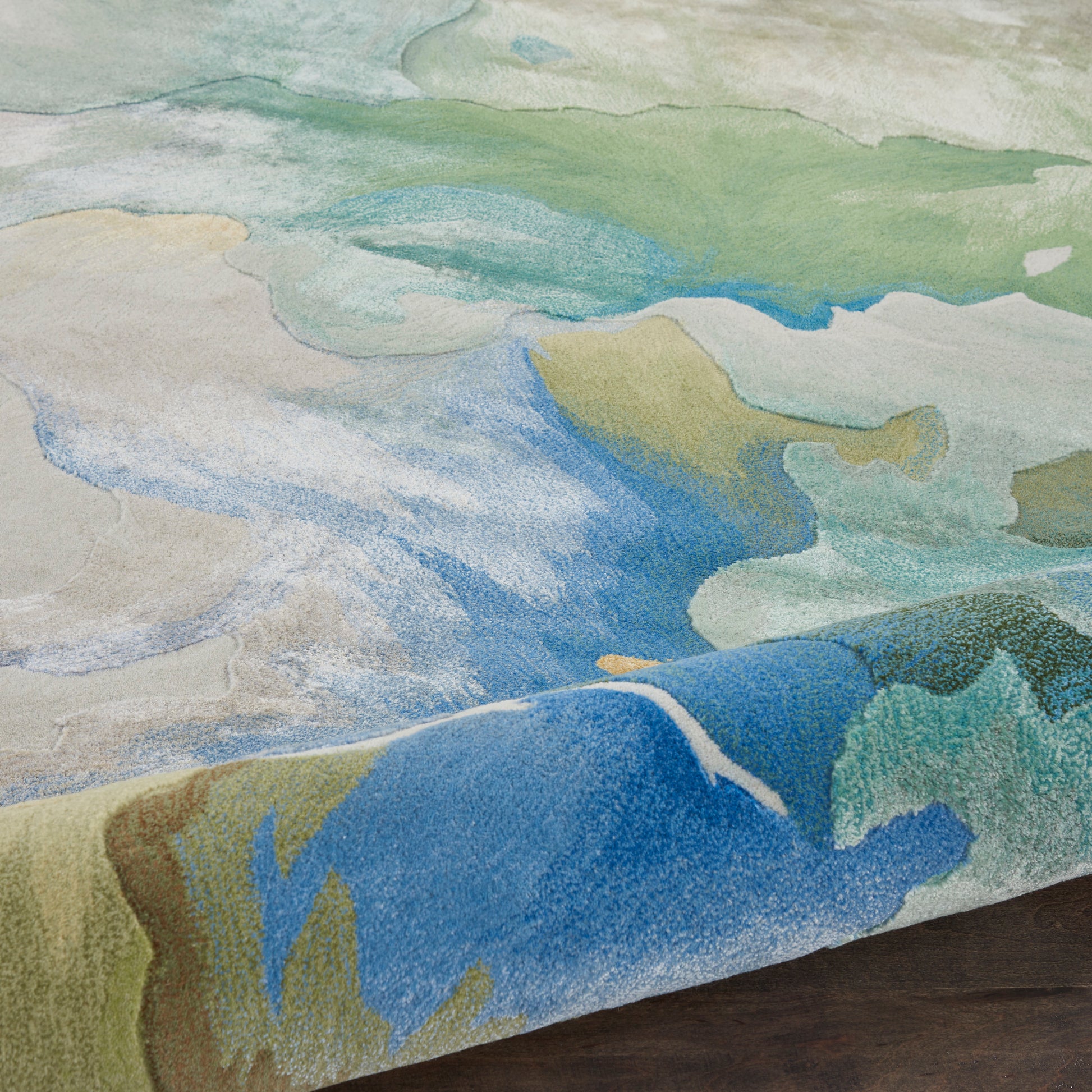 Nourison Home Prismatic  Seafoam  Contemporary