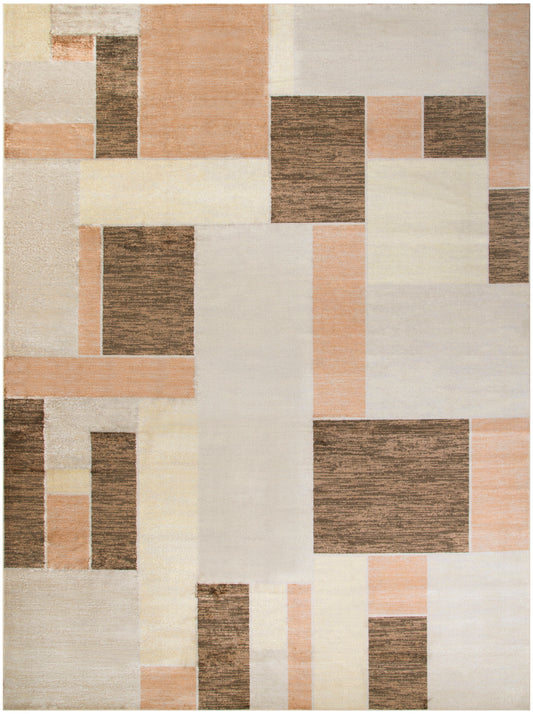 Nourison Home Astra Machine Washable  Beige Multicolor  Contemporary