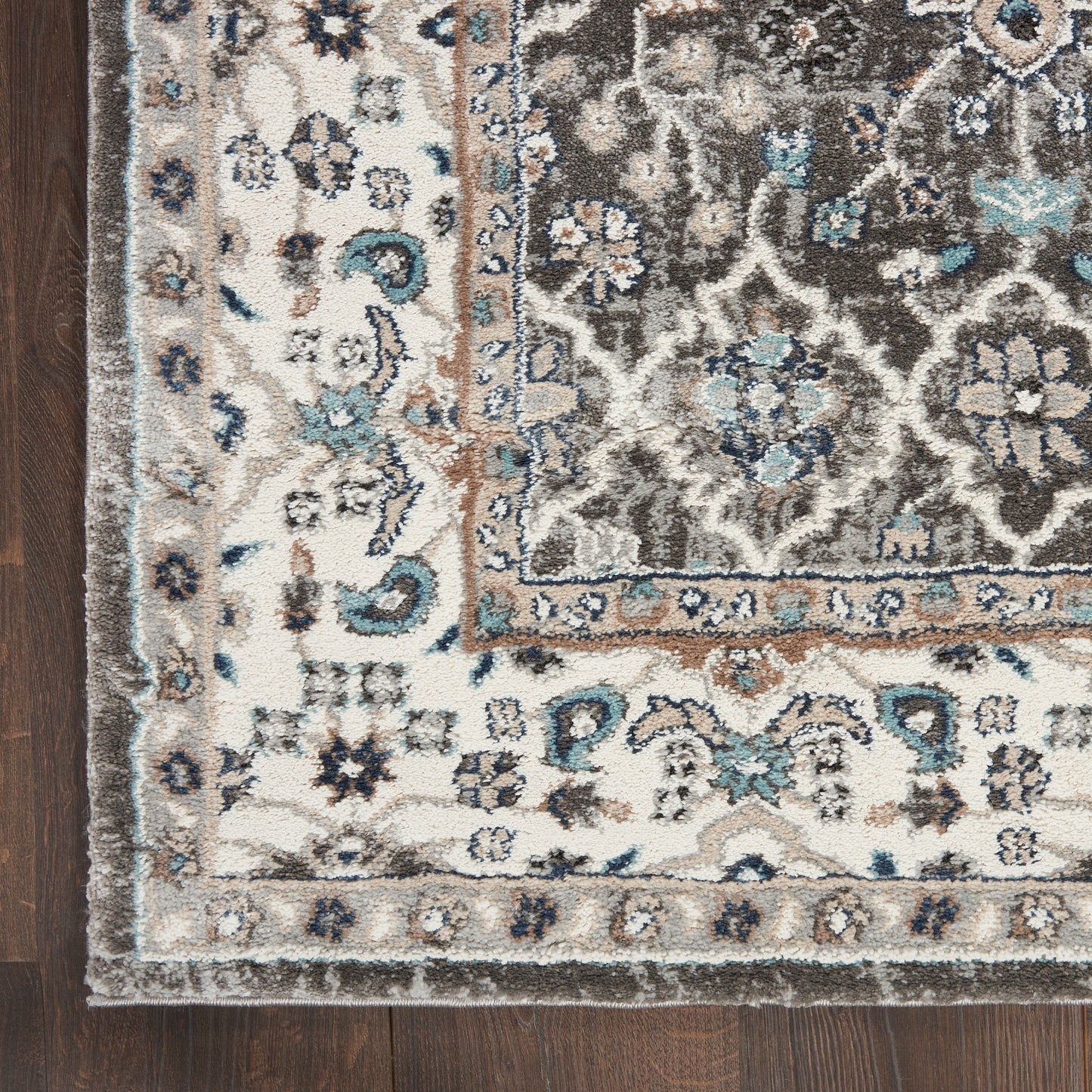 Nourison Home American Manor  Grey Ivory  Traditional