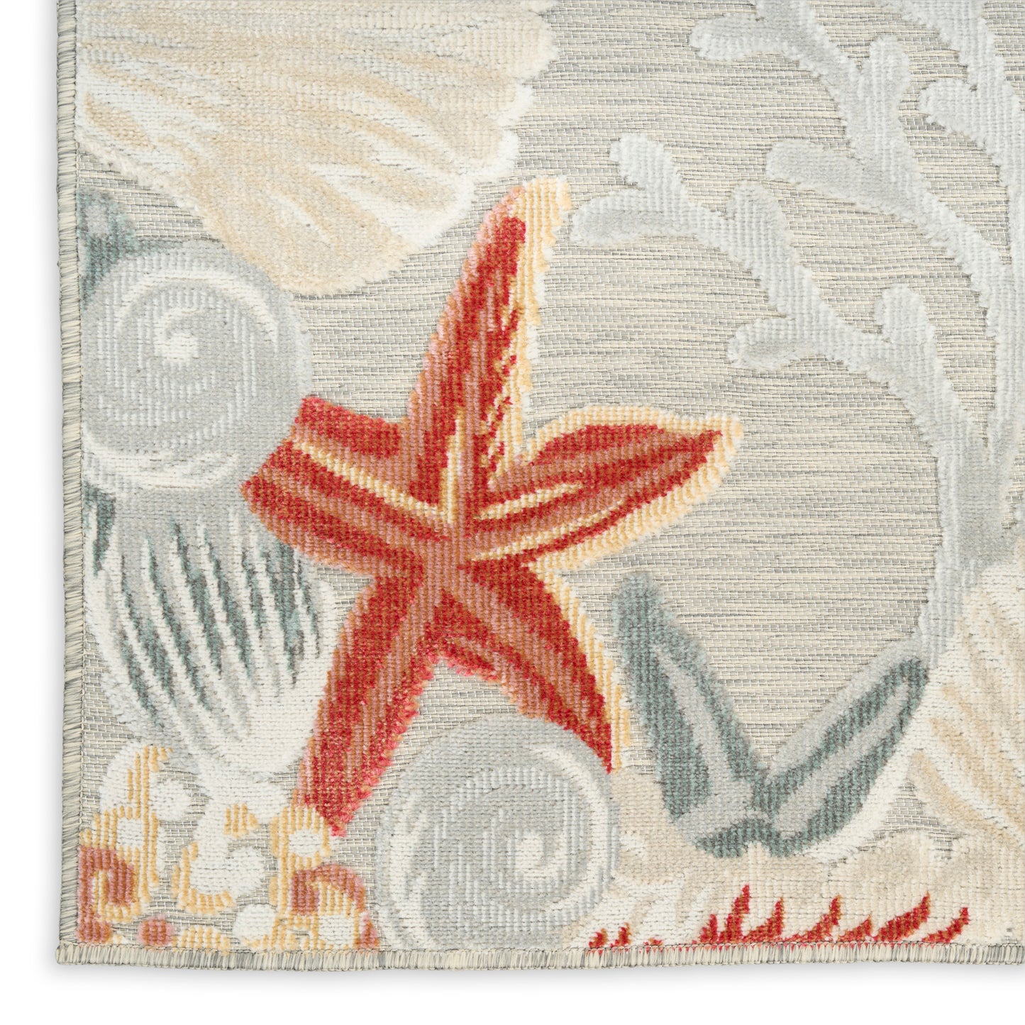 Nourison Home Suncoast  Grey Multicolor  Contemporary