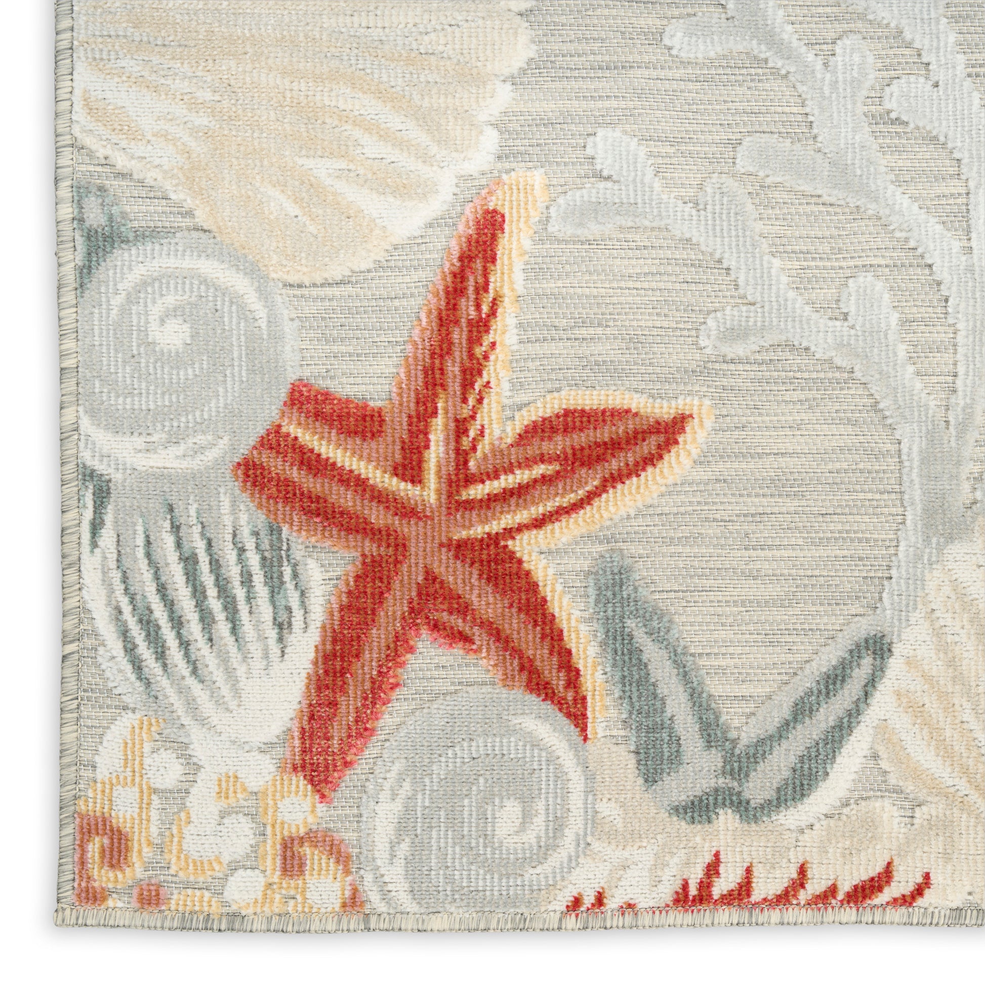 Nourison Home Suncoast  Grey Multicolor  Contemporary