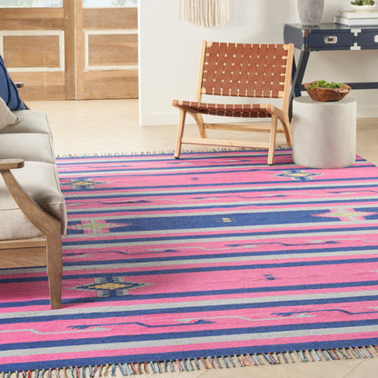 Nourison Home Baja  Pink Blue  Transitional