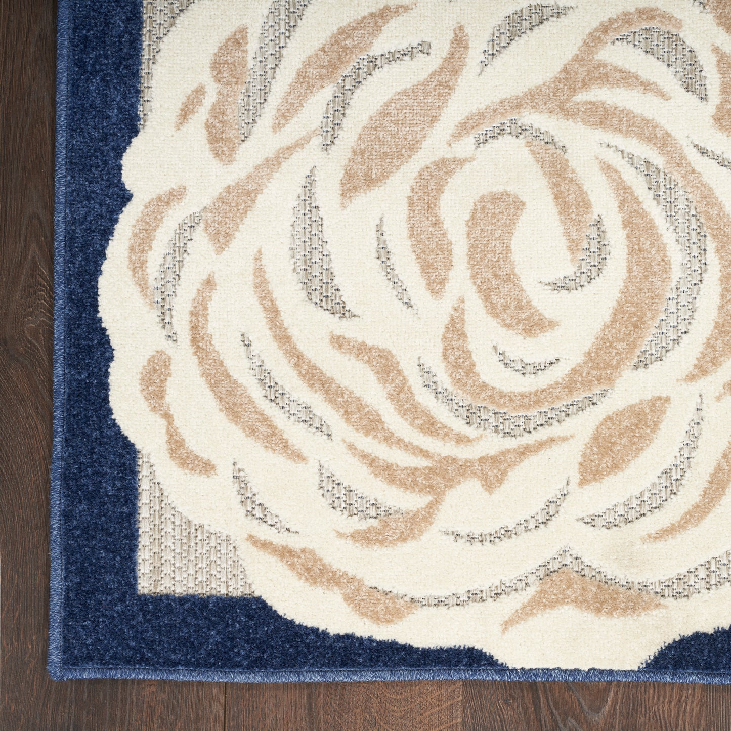 Nourison Home Aloha  Blue Grey  Contemporary