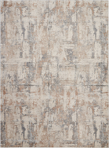 Nourison Home Rustic Textures RUS06 Beige Grey Contemporary Power-loomed Rugs