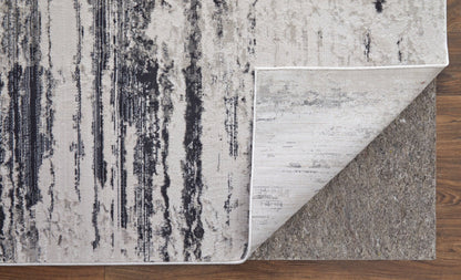 Feizy Prasad 39N9F Ivory Charcoal Modern/Bohemian & Eclectic/Ind Rug - Rugs - Feizy - Atlanta Designer Rugs
